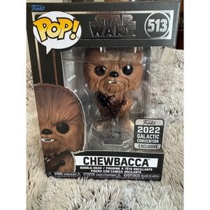 Funko‎ Pop Star Wars Chewbacca 513 Galactic Convention Exclusive Bobble Head New